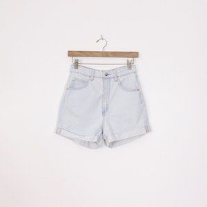 H&M High Rise Light Wash Shorts